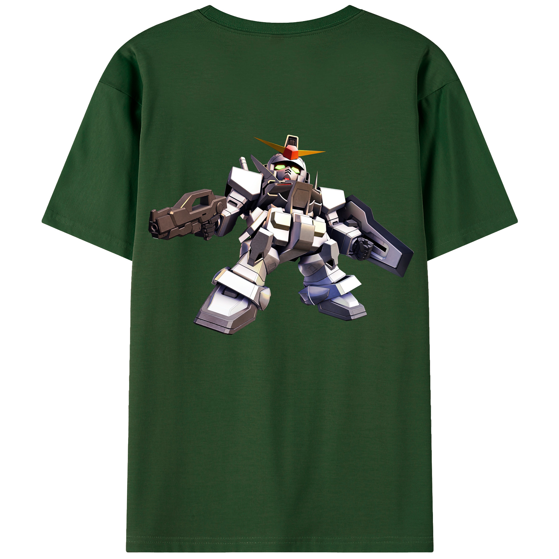 （画像用） 機動戦士ガンダム Mobile Suit Gundam 綿100％半袖Tシャツ（背面プリント）